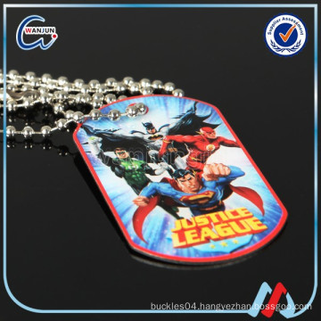 Aluminium offset printing dog tag for souvenir